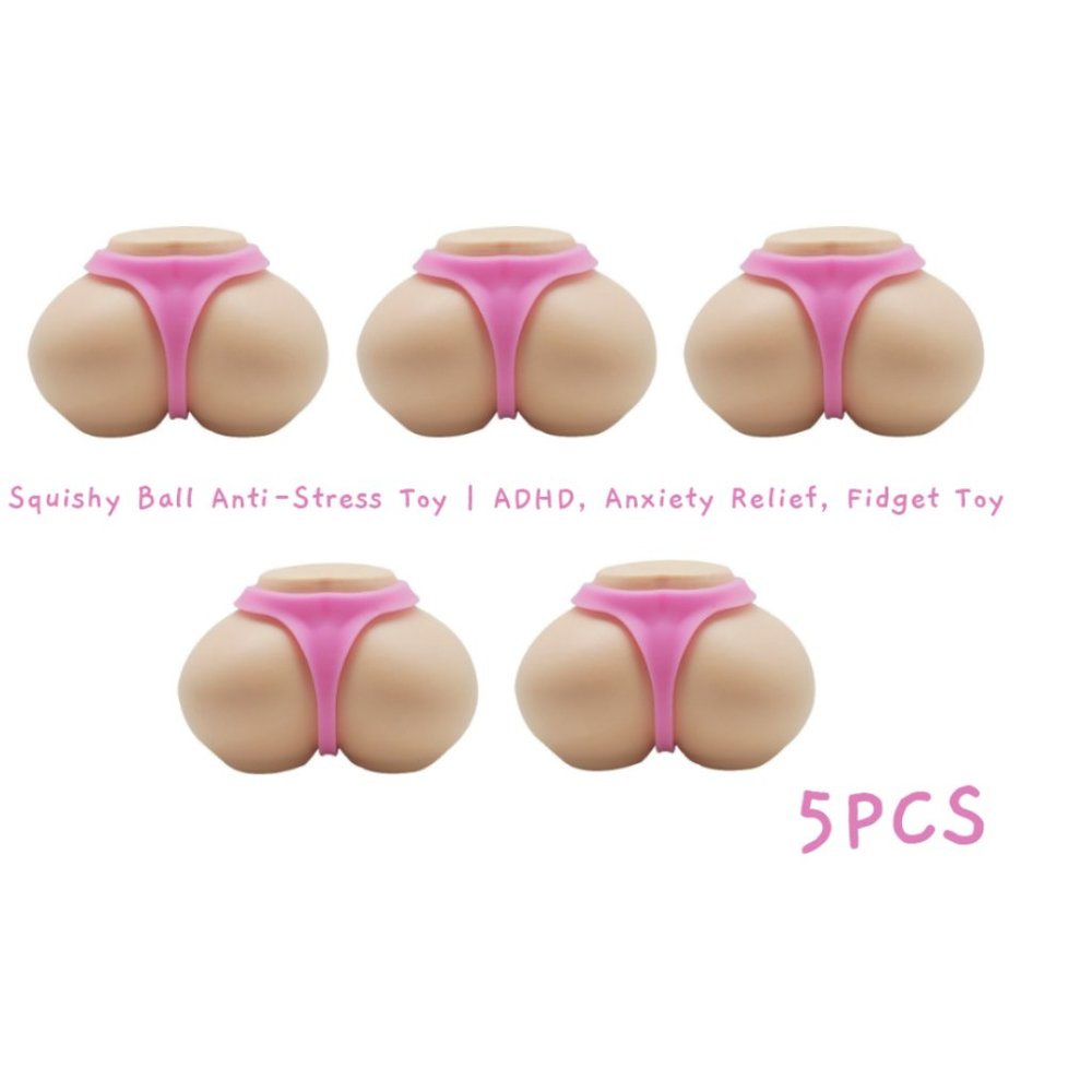 5PCS Bum Stress Ball Booty Squish Bachelorette Party Favor
